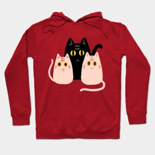 cute family of cats Hoodie